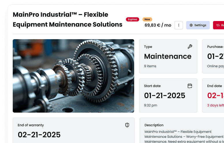 Product marketing website preview